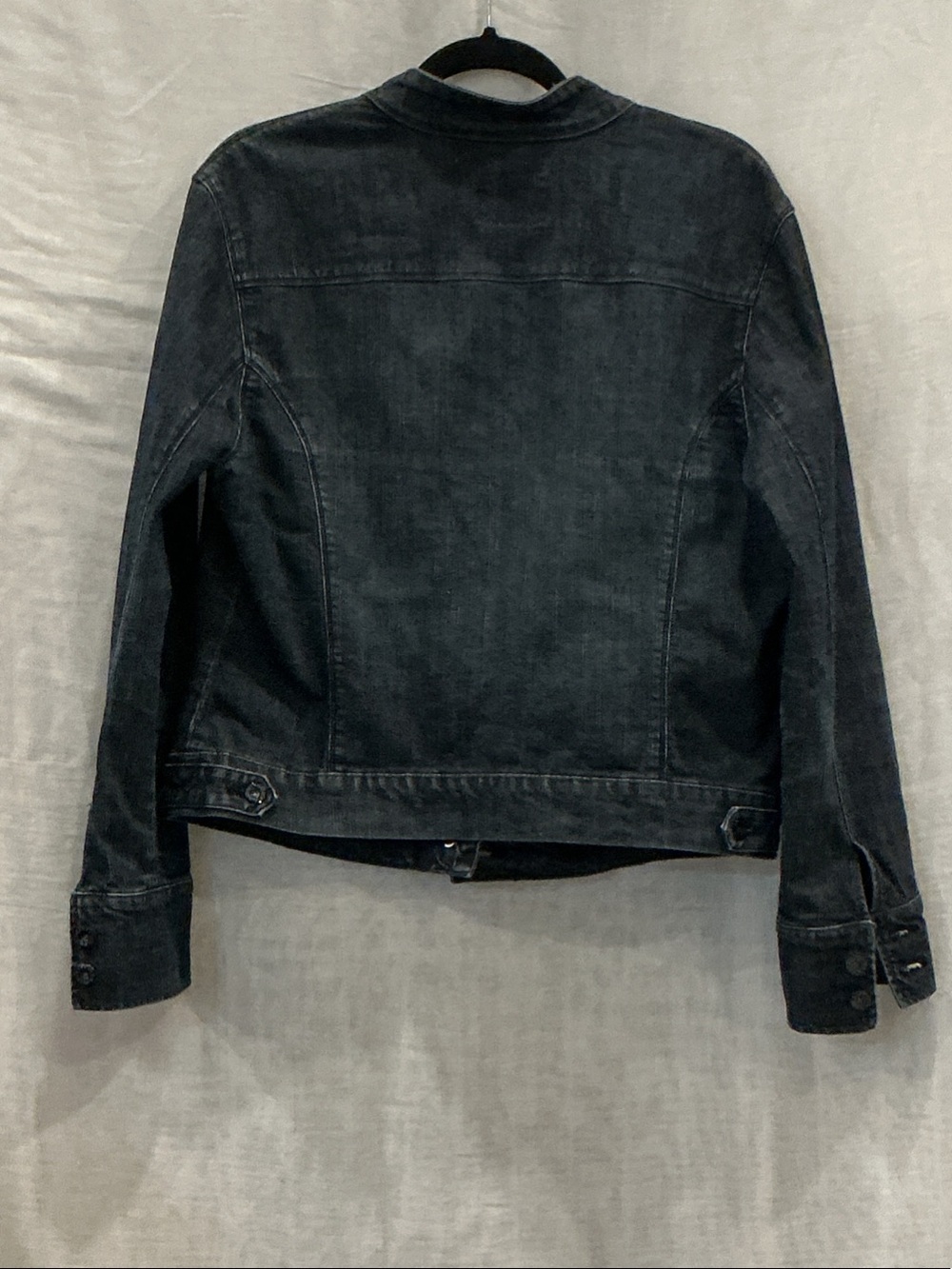 Signature by Levi Strauss Mandarin Stand Up Collar Denim Jacket Size XL - Picture 2 of 7